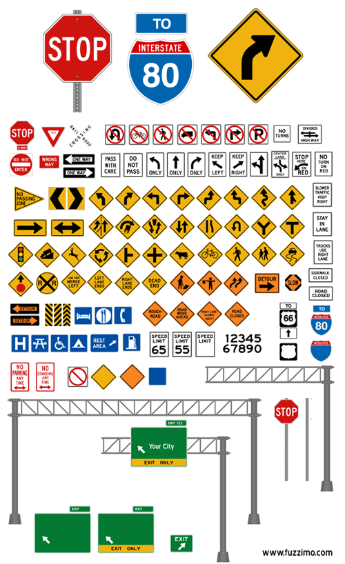 fzm-VectorRoadSigns(plain) fzm-VectorRoadSigns(plain)