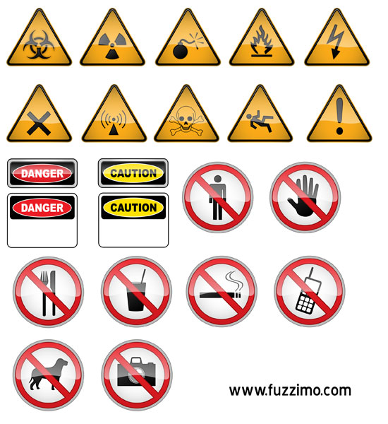 caution warning signs