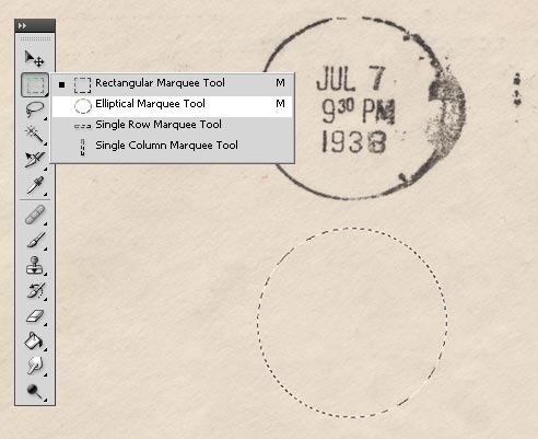 Photoshop Tutorial Old Postmark Stamp 03