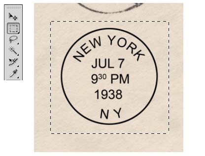 Photoshop Tutorial Old Postmark Stamp 17